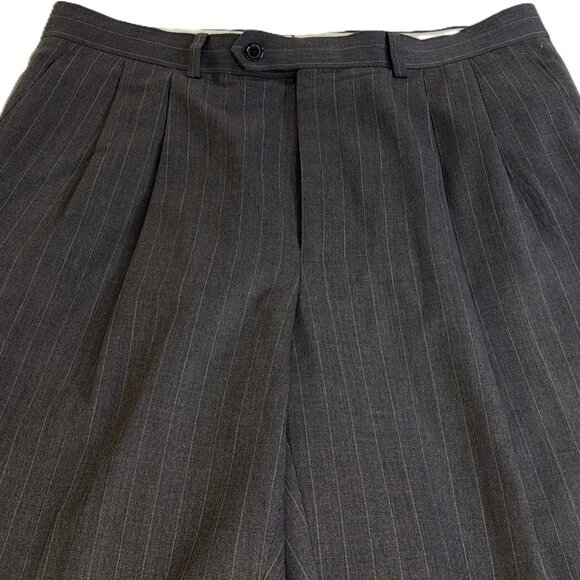 Polo Ralph Lauren Pants Men's 34x32 Gray 100% Wool Dress Slacks Classic Fit - Picture 8 of 16